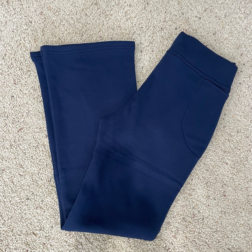 Lands End Navy Blue Flared Serious Sweats